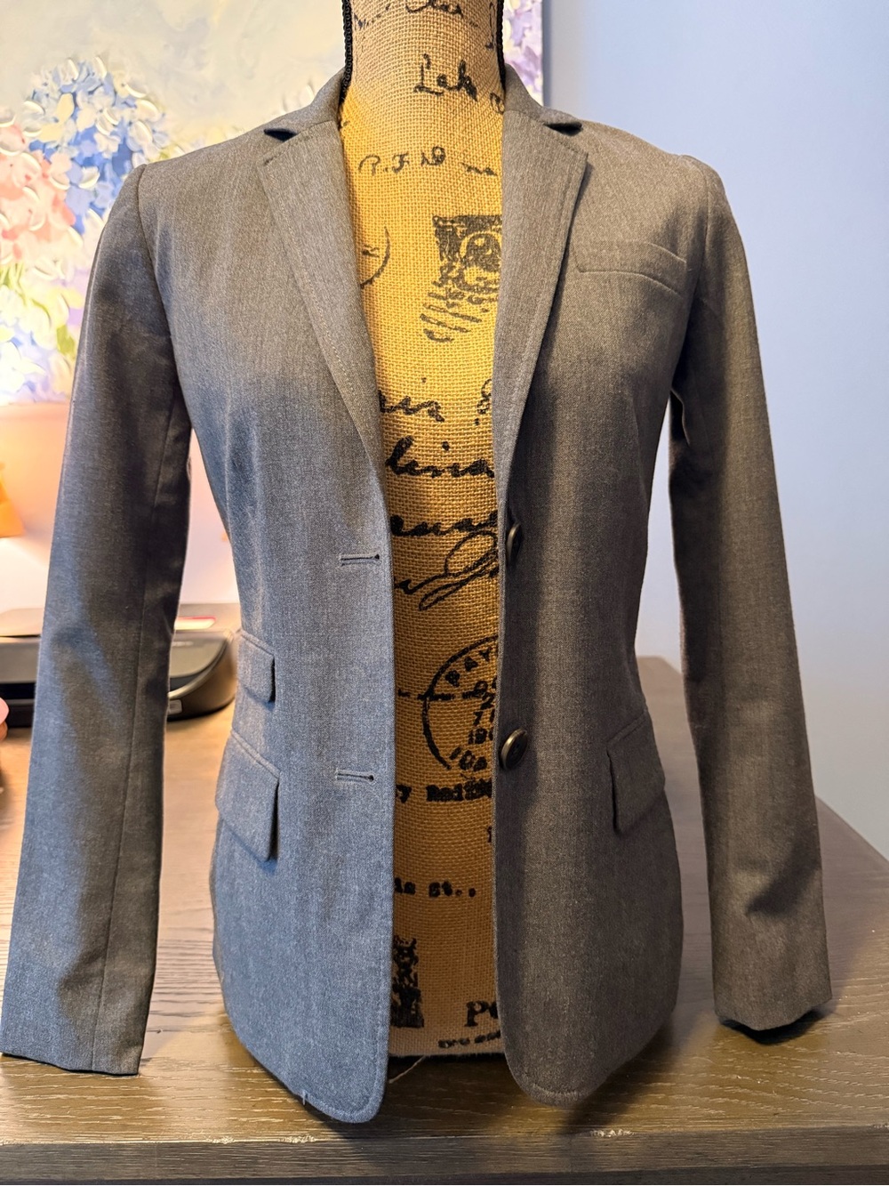 GAP Women's Gray Tailored Blazer